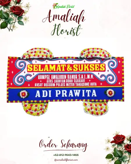 Papan Bunga Ucapan Selamat Gemawang